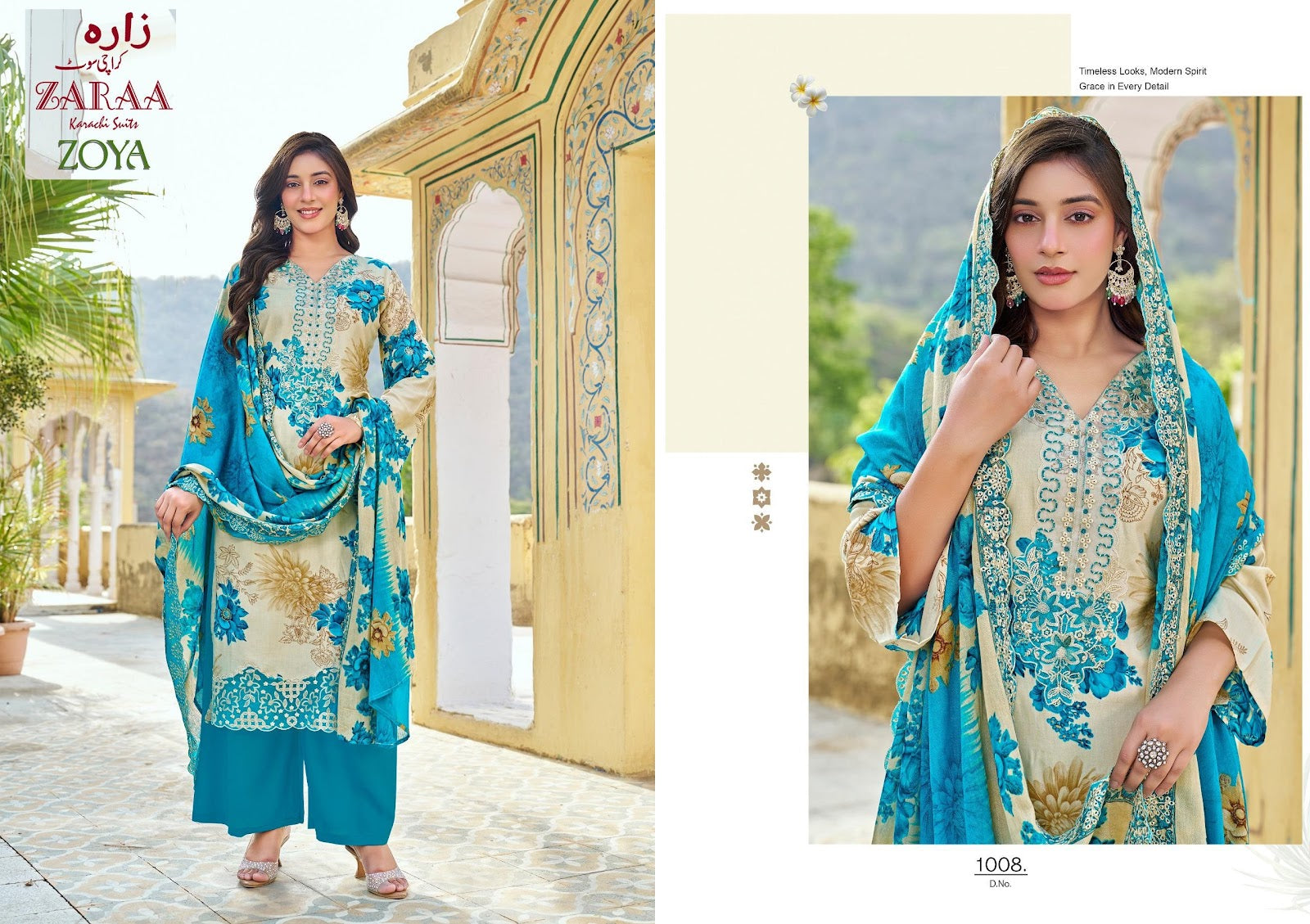 Zoya Vol 2 Zaraa Rayon Cotton Karachi Salwar Suits Wholesale Rate