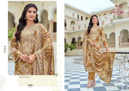Zoya Vol 2 Zaraa Rayon Cotton Karachi Salwar Suits Wholesale Rate