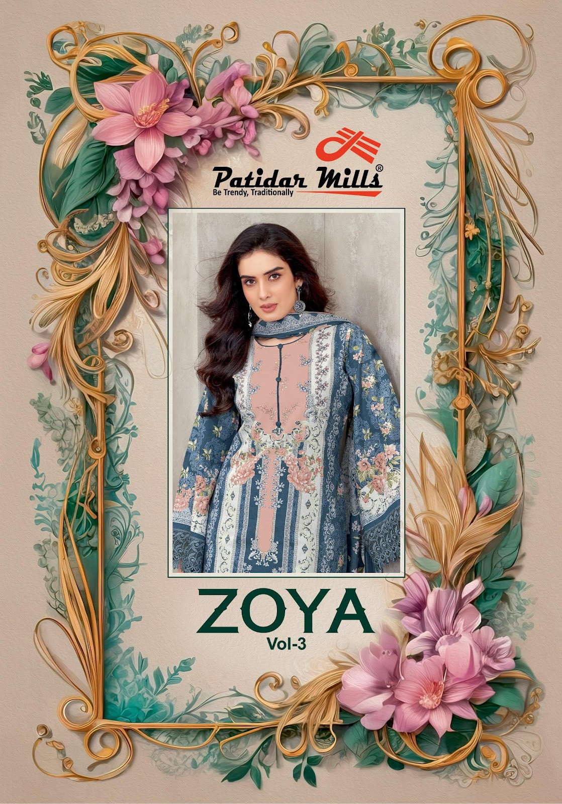 Zoya Vol 3 Patidar Mills Cotton Karachi Salwar Suits Exporter India