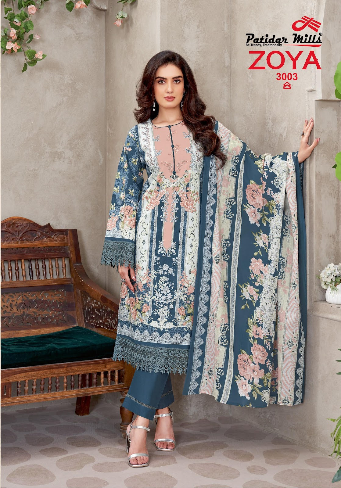 Zoya Vol 3 Patidar Mills Cotton Karachi Salwar Suits Exporter India