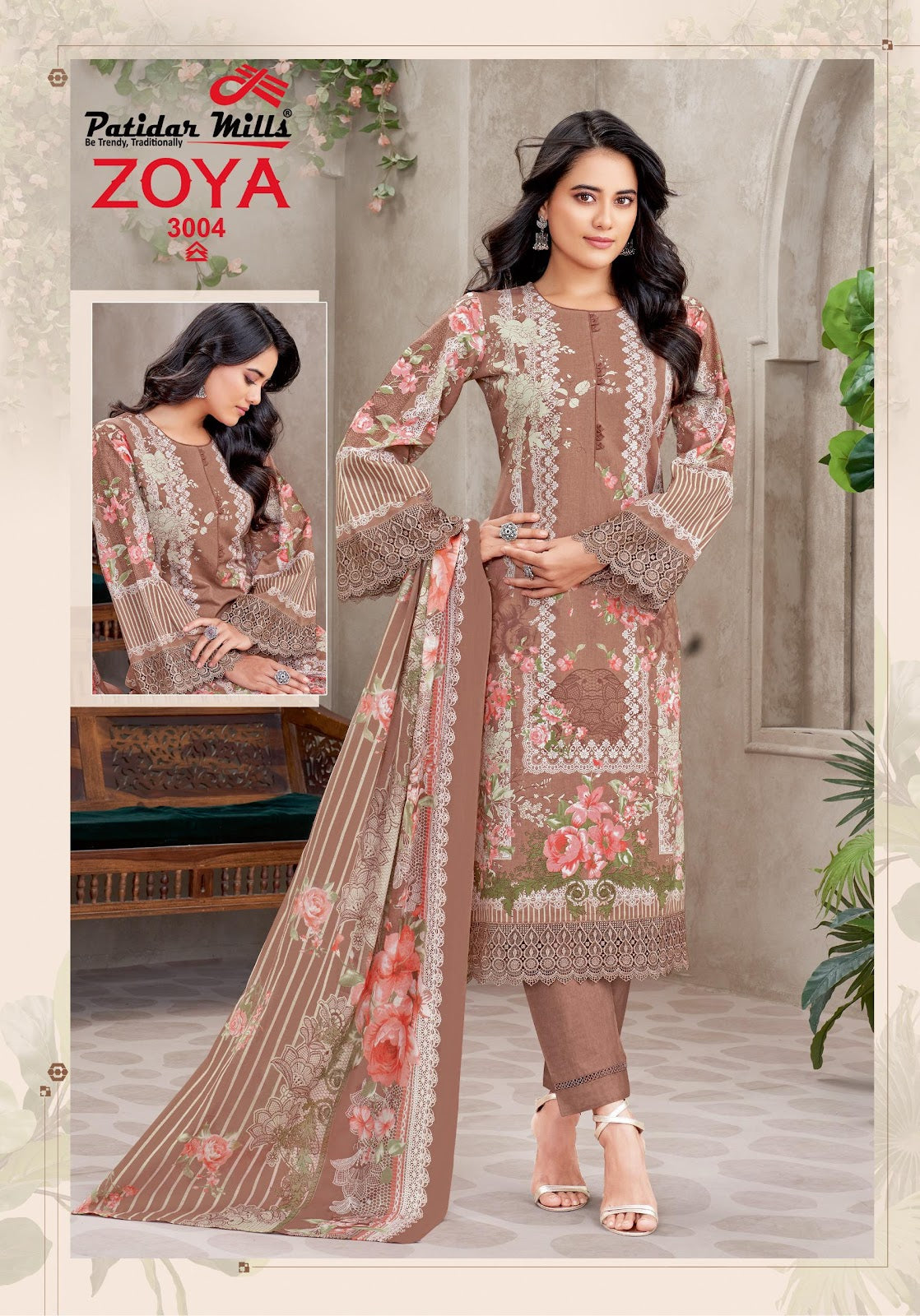 Zoya Vol 3 Patidar Mills Cotton Karachi Salwar Suits Exporter India