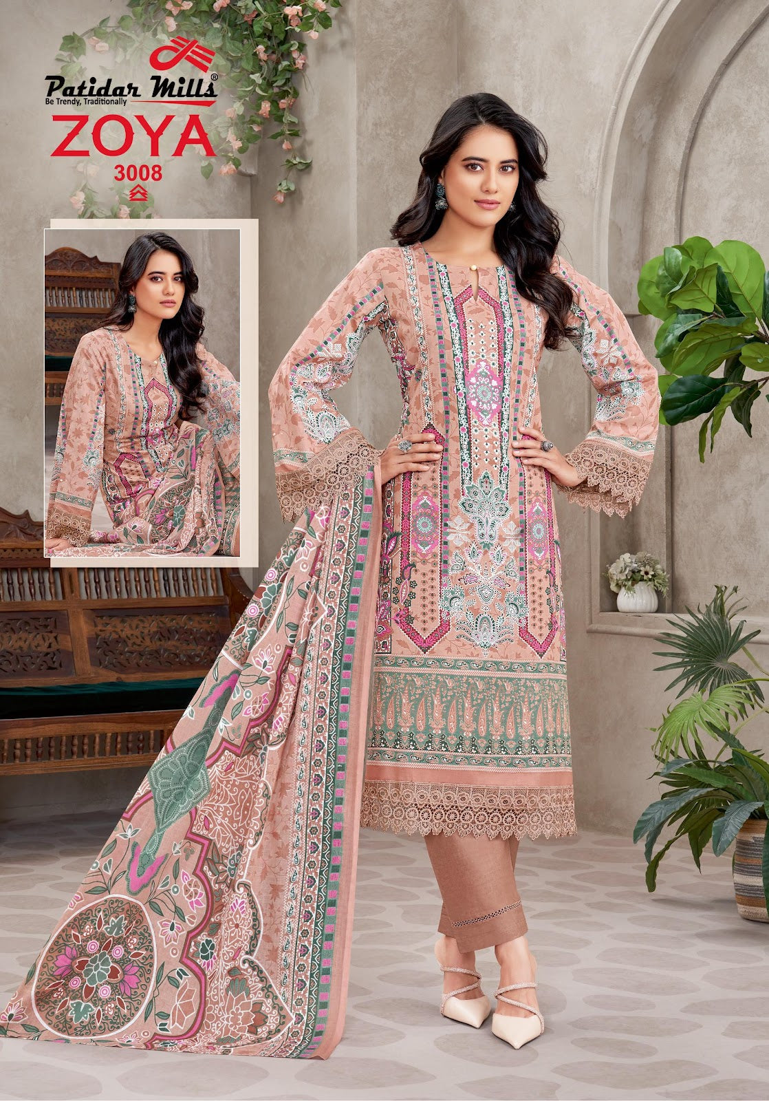 Zoya Vol 3 Patidar Mills Cotton Karachi Salwar Suits Exporter India