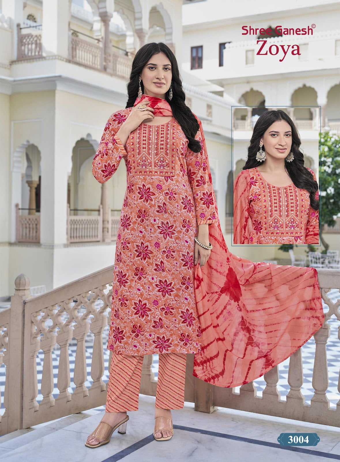 Zoya Vol 3 Shree Ganesh Rayon Readymade Pant Style Suits Wholesaler