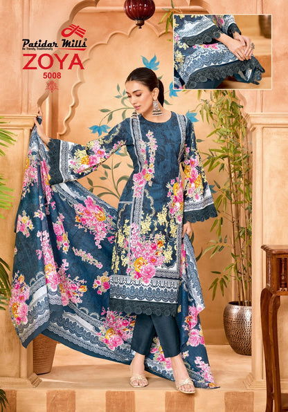 Zoya Vol 5 Patidar Mills Karachi Readymade Suits Manufacturer Gujarat