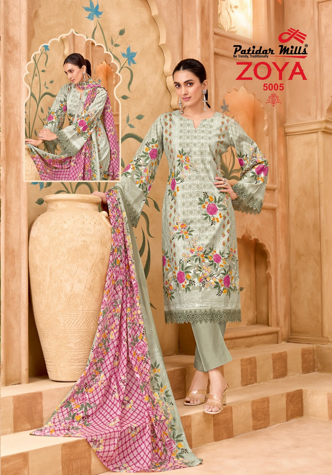 Zoya Vol 5 Patidar Mills Karachi Readymade Suits Manufacturer Gujarat