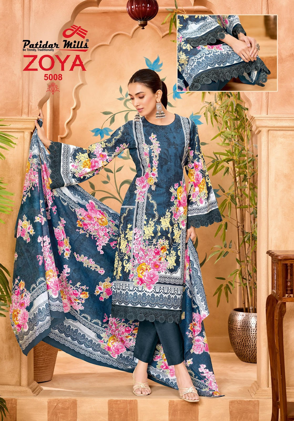 Zoya Vol 5 Patidar Mills Mix Cotton Karachi Salwar Suits Wholesale Price