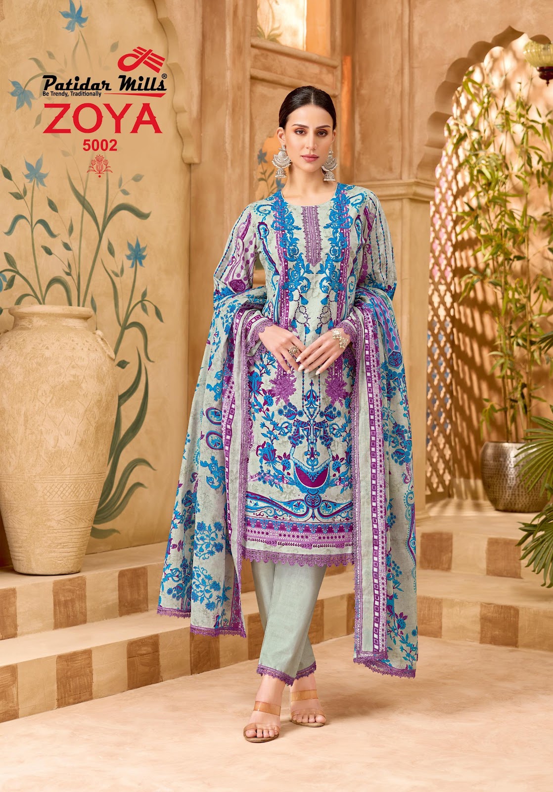 Zoya Vol 5 Patidar Mills Mix Cotton Karachi Salwar Suits Wholesale Price