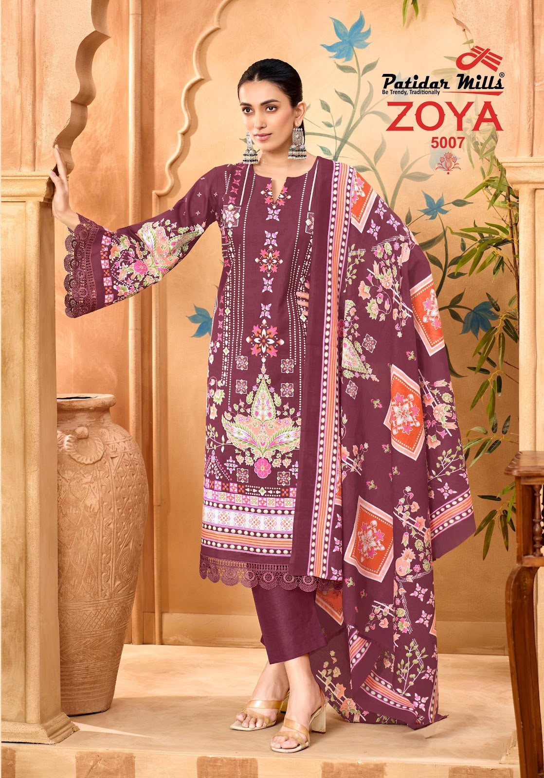 Zoya Vol 5 Patidar Mills Mix Cotton Karachi Salwar Suits Wholesale Price