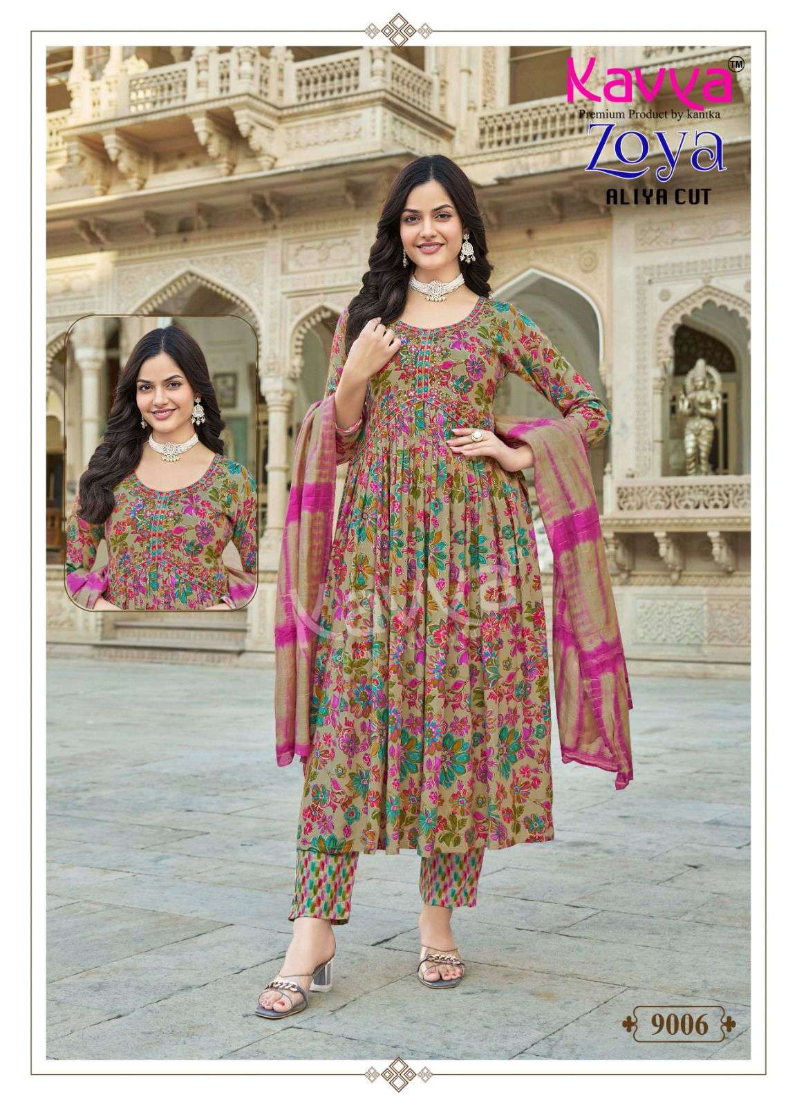 Zoya Vol 9 Kavya Rayon Foil Readymade Pant Style Suits Supplier Ahmedabad