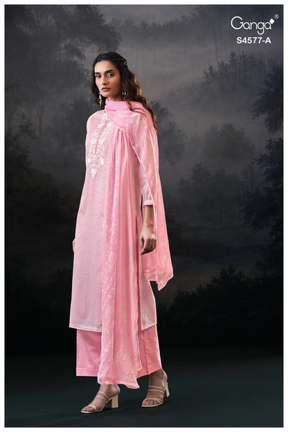 Zoyael 4577 Ganga Cotton Plazzo Style Suits Wholesale