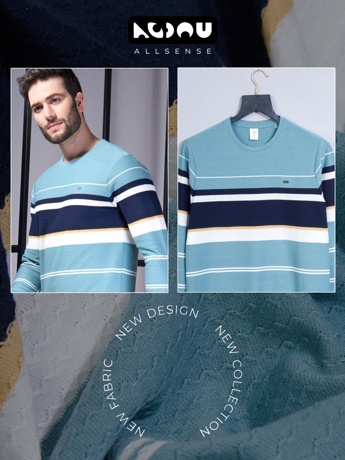 Zp-3079 Allsense Knit Mens Tshirts Wholesale Rate