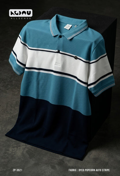 Zp 3521 Popcorn Allsense Auto Stripes Mens Tshirts Exporter Ahmedabad