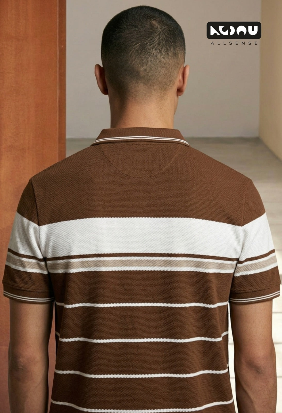 Zp 3521 Popcorn Allsense Auto Stripes Mens Tshirts Exporter Ahmedabad