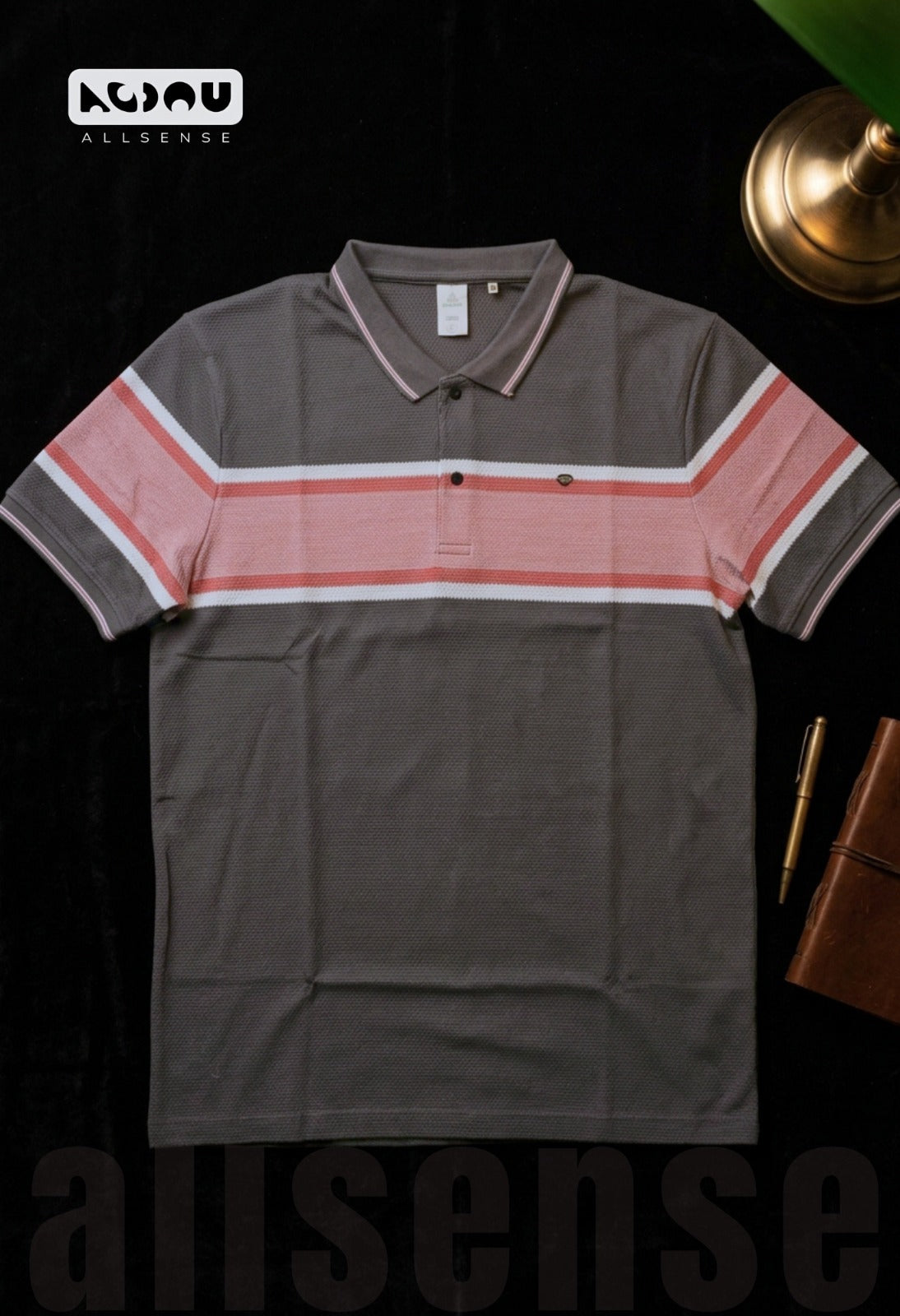 Zp 3521 Popcorn Allsense Auto Stripes Mens Tshirts Exporter Ahmedabad
