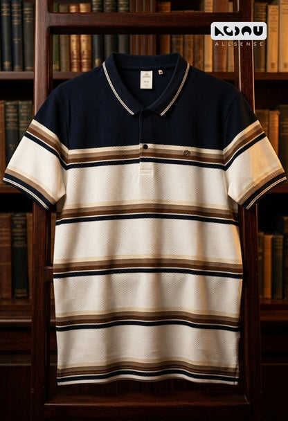 Zp 3521 Popcorn Allsense Auto Stripes Mens Tshirts Exporter Ahmedabad