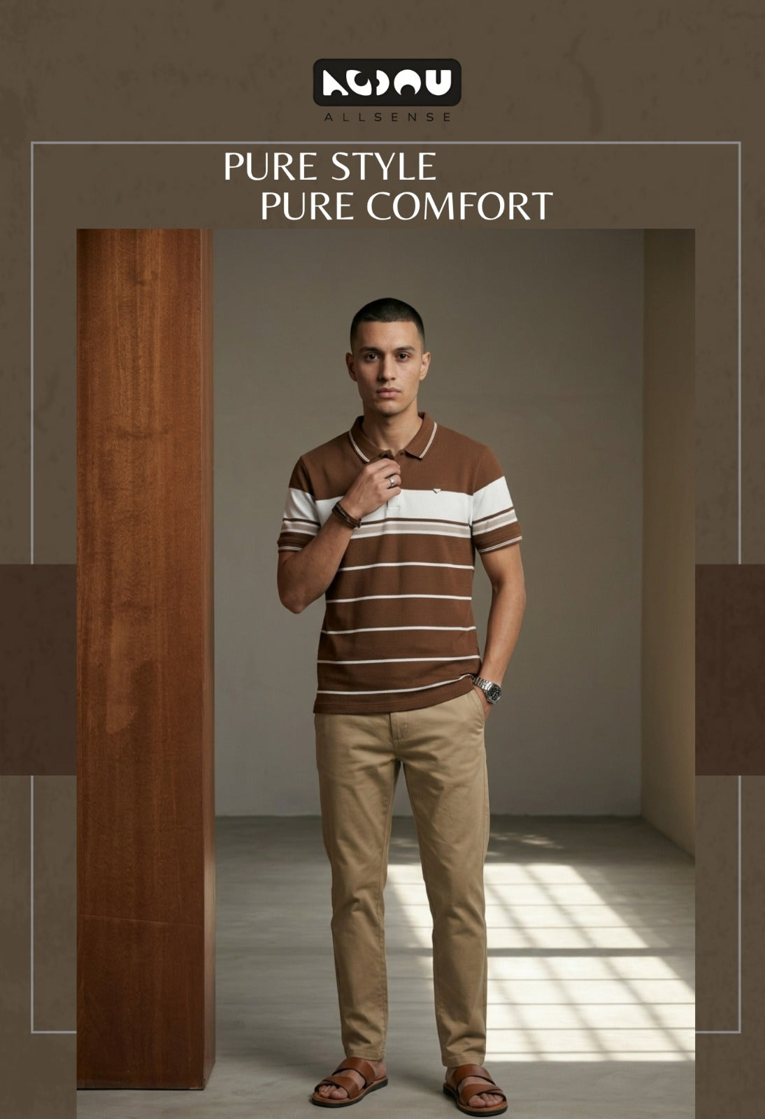 Zp 3521 Popcorn Allsense Auto Stripes Mens Tshirts Exporter Ahmedabad