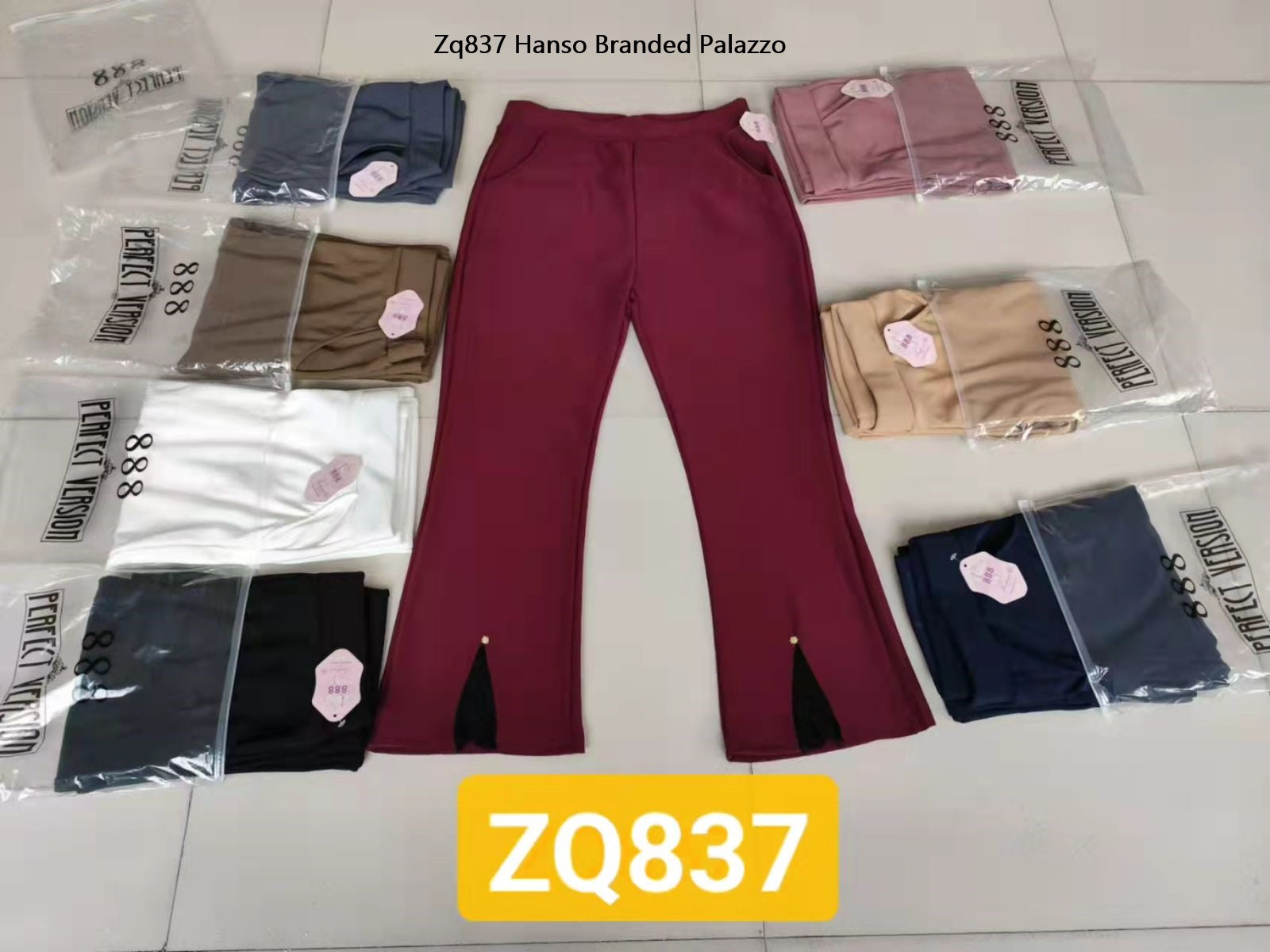 Zq837 Hanso Branded Palazzo Exporter Gujarat