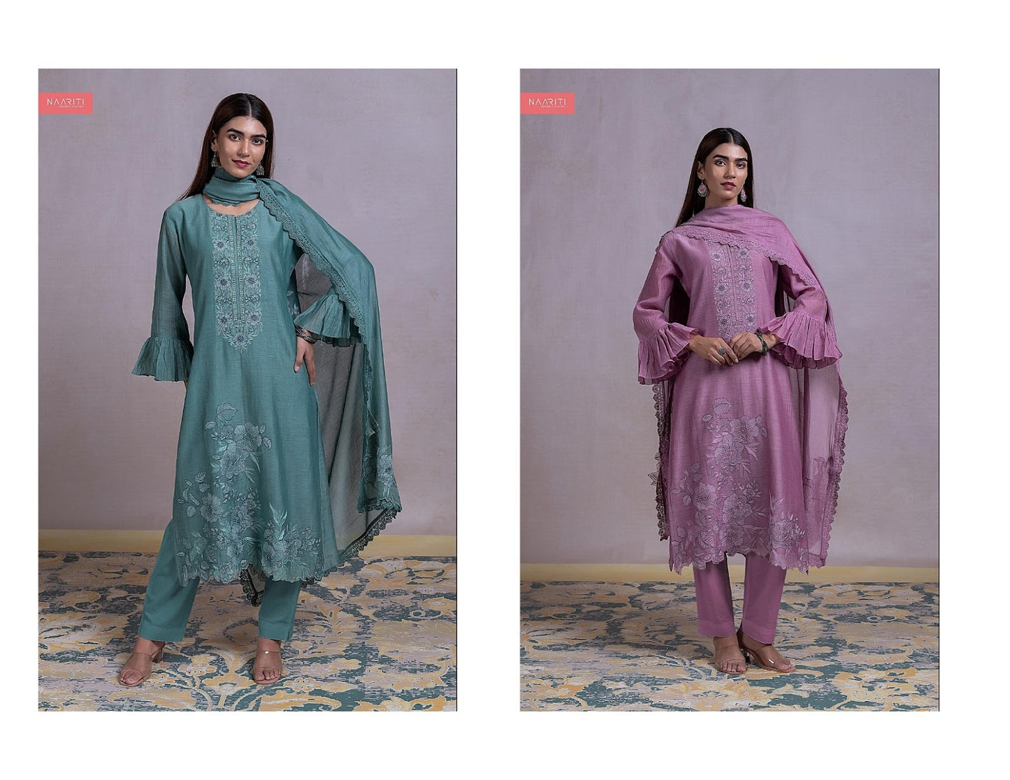 Zrinat Naariti Mul Pant Style Suits Wholesaler Gujarat