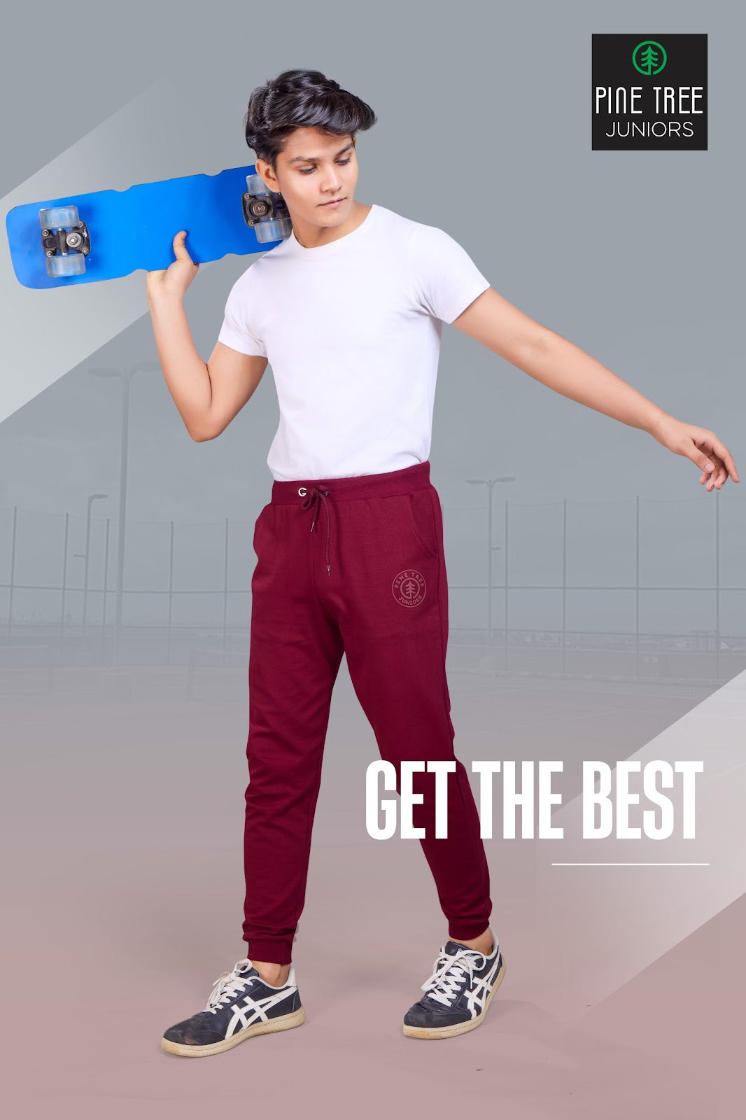 Ztpt002 B Tp Pine Tree Cotton Looper Boys Track Pant Supplier