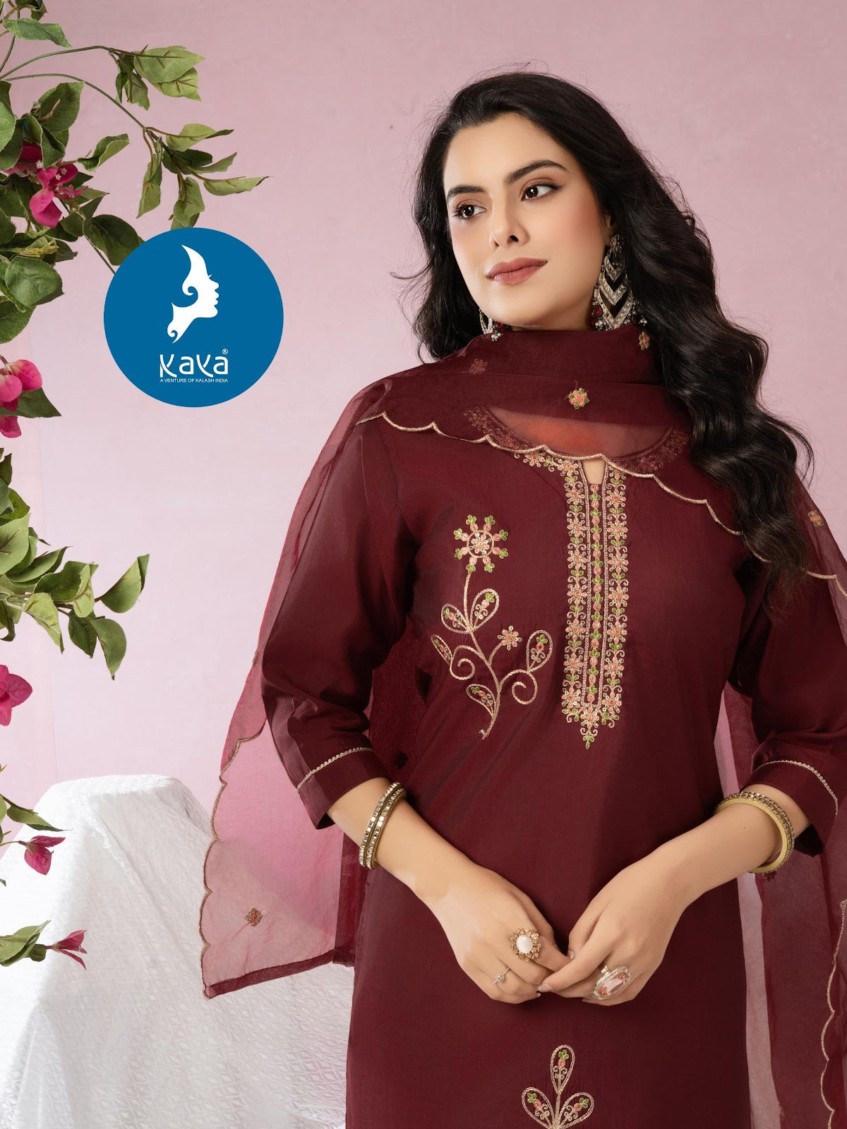 Zubani Kaya Roman Silk Readymade Pant Style Suits Manufacturer Ahmedabad