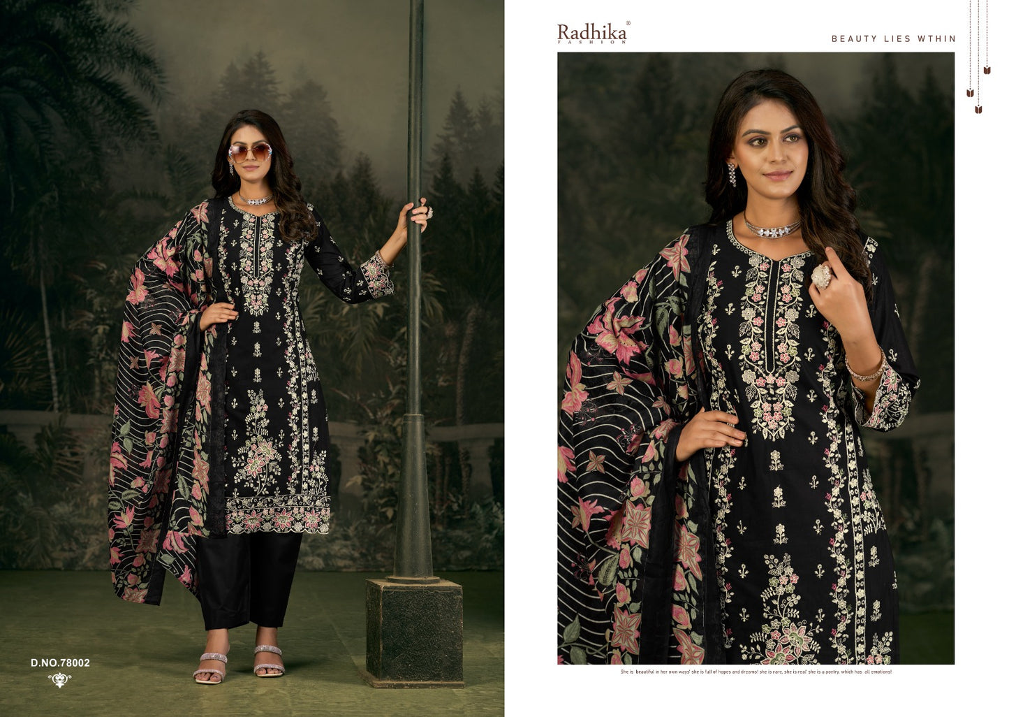 Zubeda Radhika Fashion Azara Lawn Cotton Karachi Salwar Suits Manufacturer Ahmedabad