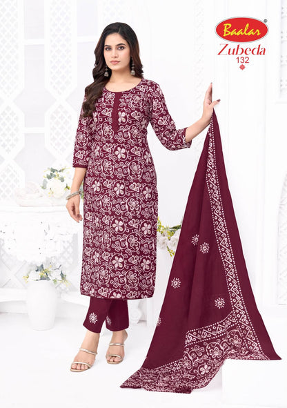 Zubeda Vol 28 Baalar Cotton Dress Material Supplier Gujarat