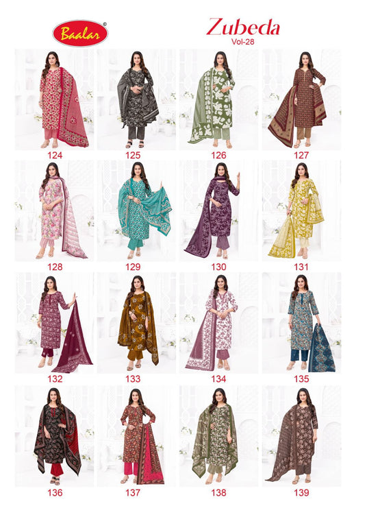 Zubeda Vol 28 Baalar Cotton Dress Material Supplier Gujarat