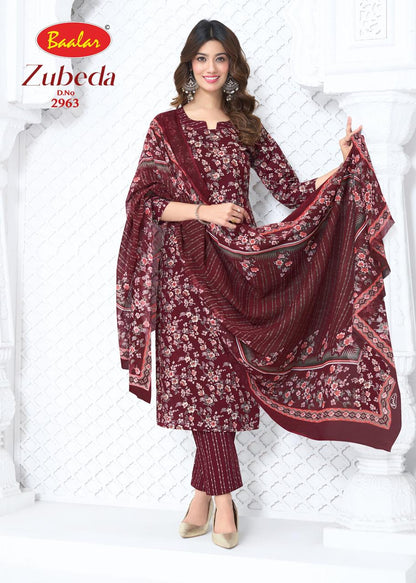 Zubeda Vol 29 Baalar Cotton Dress Material Manufacturer