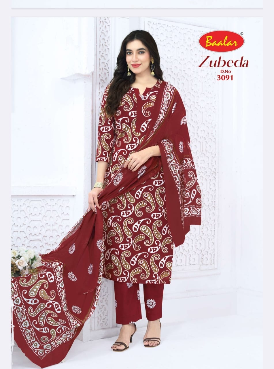 Zubeda Vol 30 Baalar Cotton Dress Material Supplier Ahmedabad