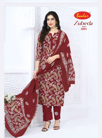 Zubeda Vol 30 Baalar Cotton Dress Material Supplier Ahmedabad