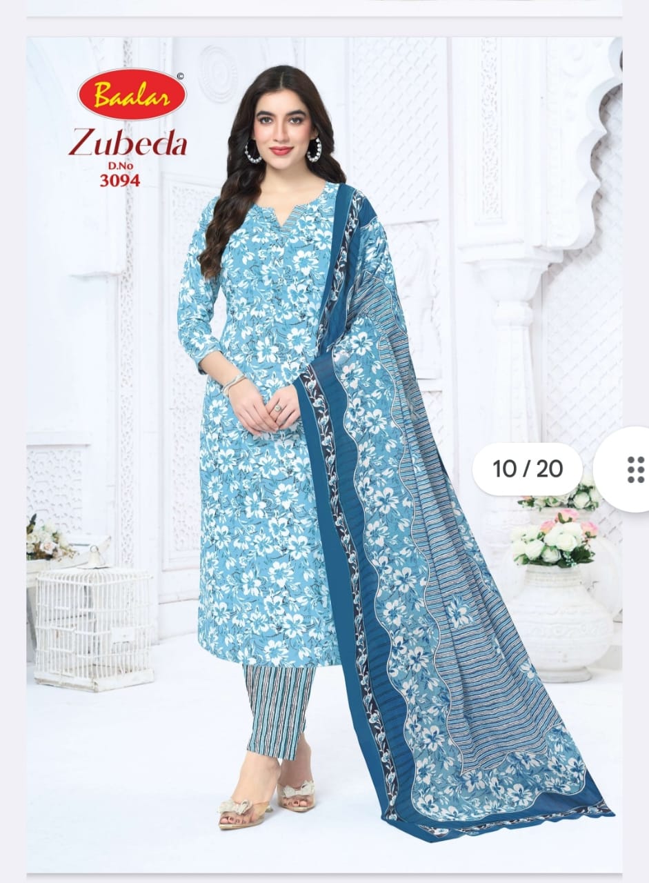 Zubeda Vol 30 Baalar Cotton Dress Material Supplier Ahmedabad