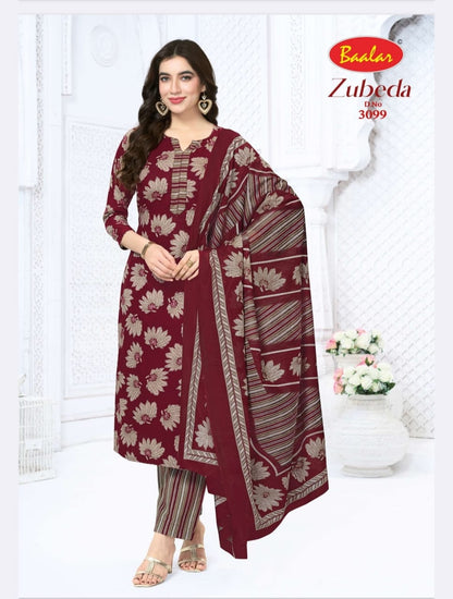 Zubeda Vol 30 Baalar Cotton Dress Material Supplier Ahmedabad