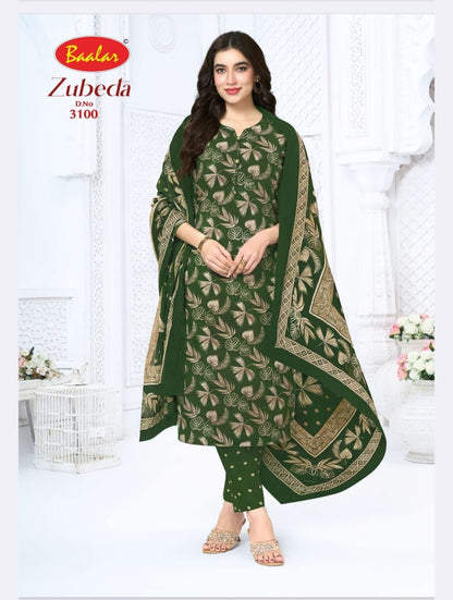 Zubeda Vol 30 Baalar Cotton Dress Material Supplier Ahmedabad