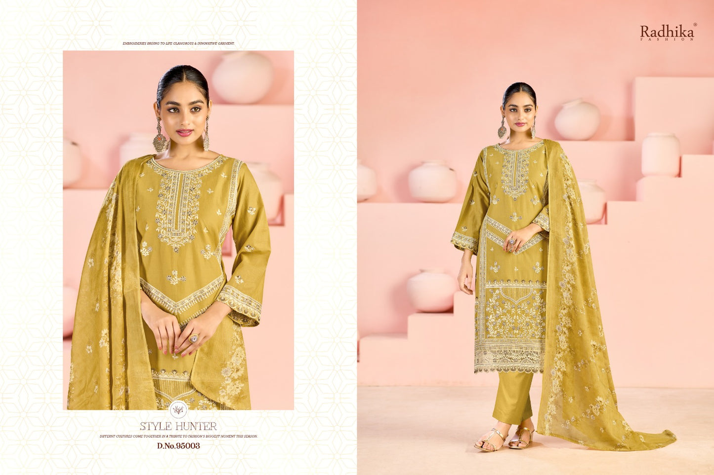 Zubeda Vol 3 Radhika Fashion Azara Lawn Cotton Karachi Salwar Suits Wholesaler Ahmedabad