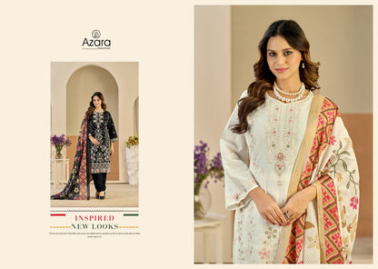 Zubeda Vol 4 Radhika Fashion Azara Lawn Cotton Karachi Salwar Suits Manufacturer Gujarat