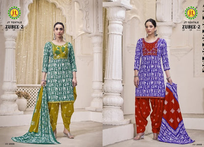 Zubee 2 Jt Slub Plazzo Style Suits Exporter India