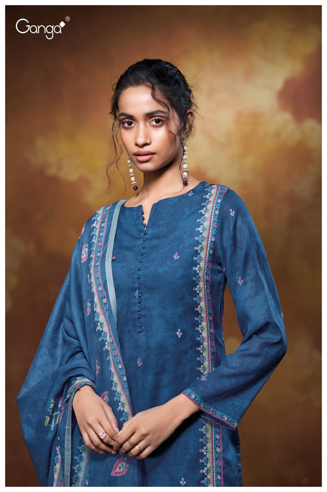 Zuleika 3681 Ganga Mul Plazzo Style Suits Exporter India