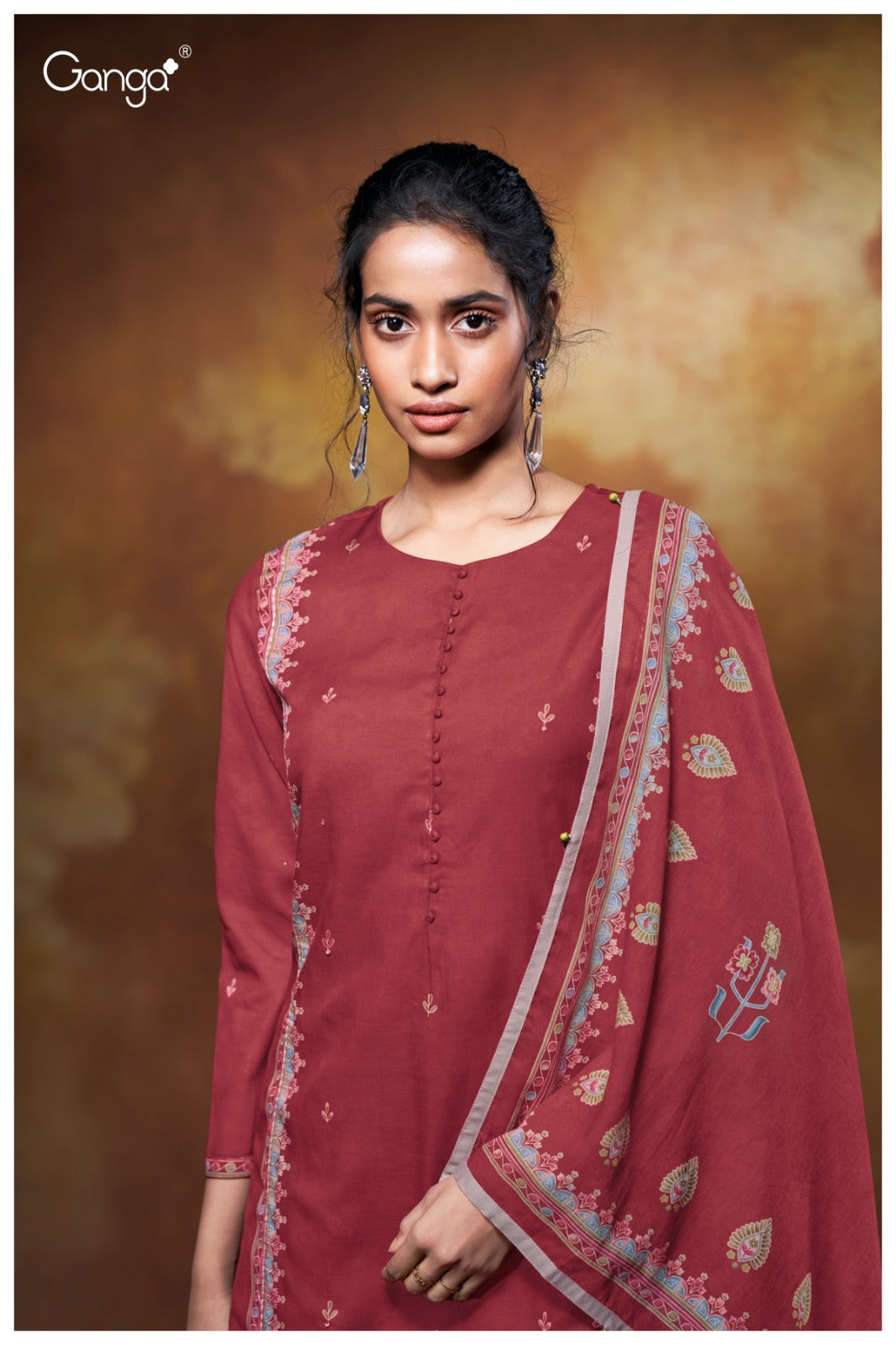 Zuleika 3681 Ganga Mul Plazzo Style Suits Exporter India