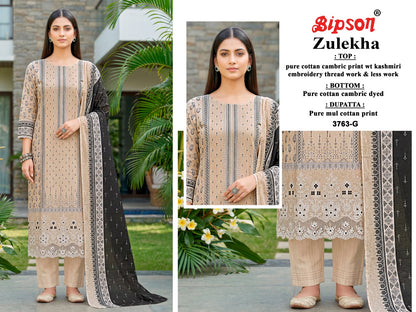 Zulekha 3763 Bipson Prints Cotton Cambric Pant Style Suits Exporter Gujarat