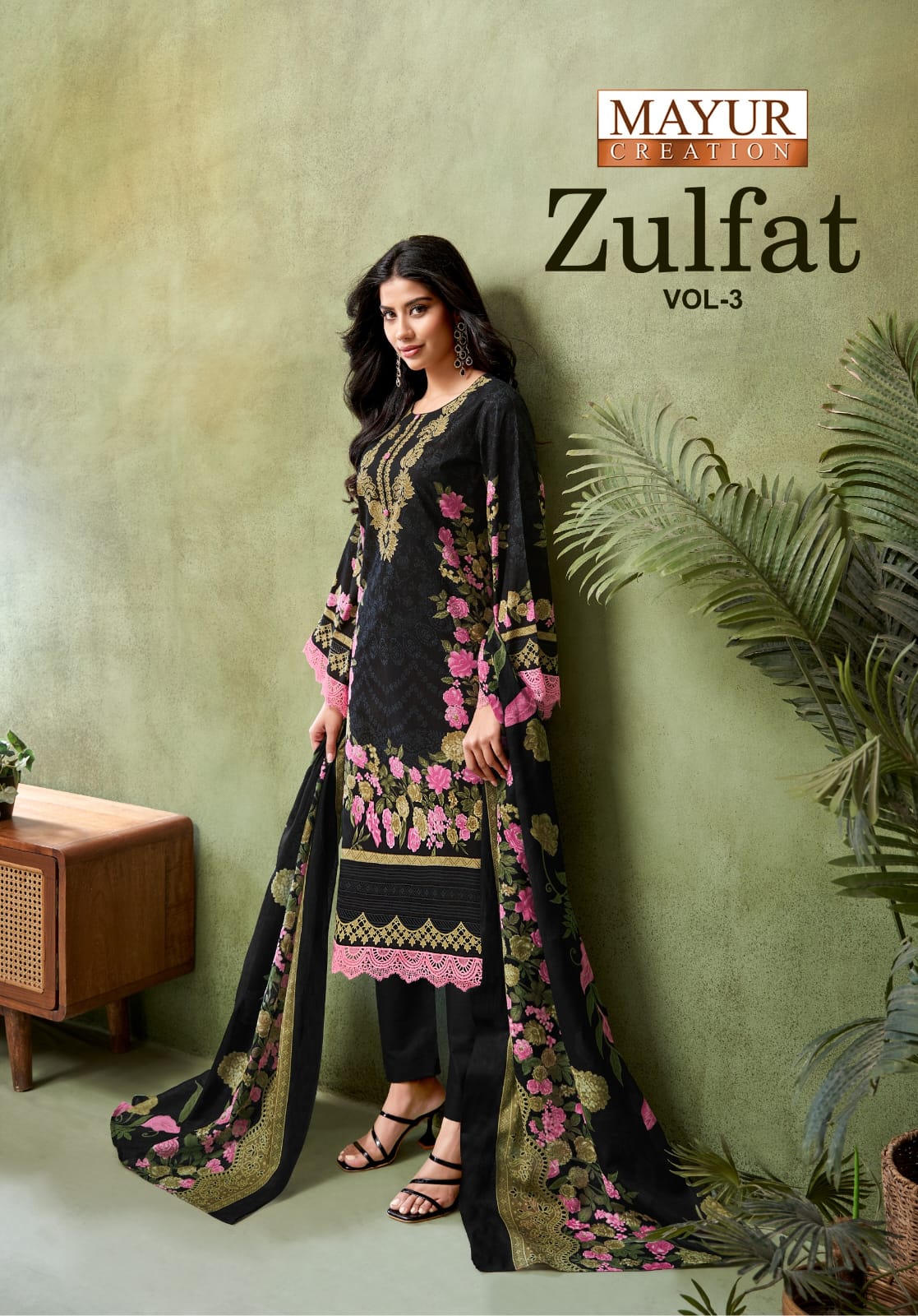 Zulfat Vol 3 Mayur Creation Cotton Karachi Salwar Suits Supplier India