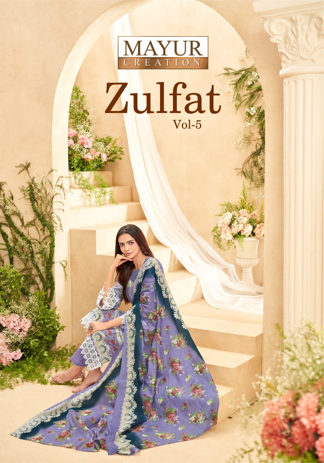 Zulfat Vol 5 Mayur Creation Cotton Dress Material Exporter Ahmedabad
