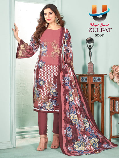 Zulfat Vol 5 Royal Brand Cotton Karachi Salwar Suits Exporter