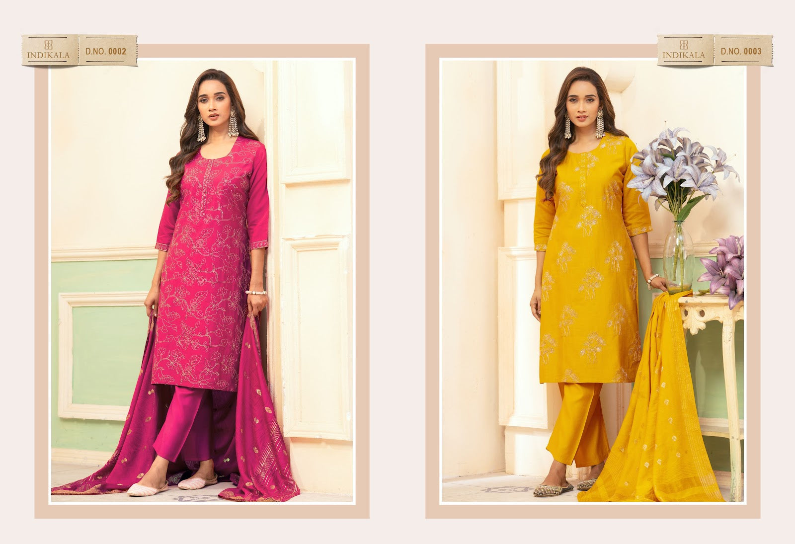 Zulfi 3 Indikala Kushal Vetican Readymade Pant Style Suits Supplier India