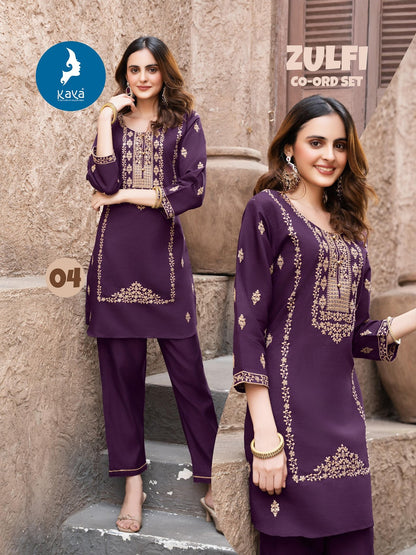 Zulfi Kaya Vertican Co Ord Set Supplier Ahmedabad