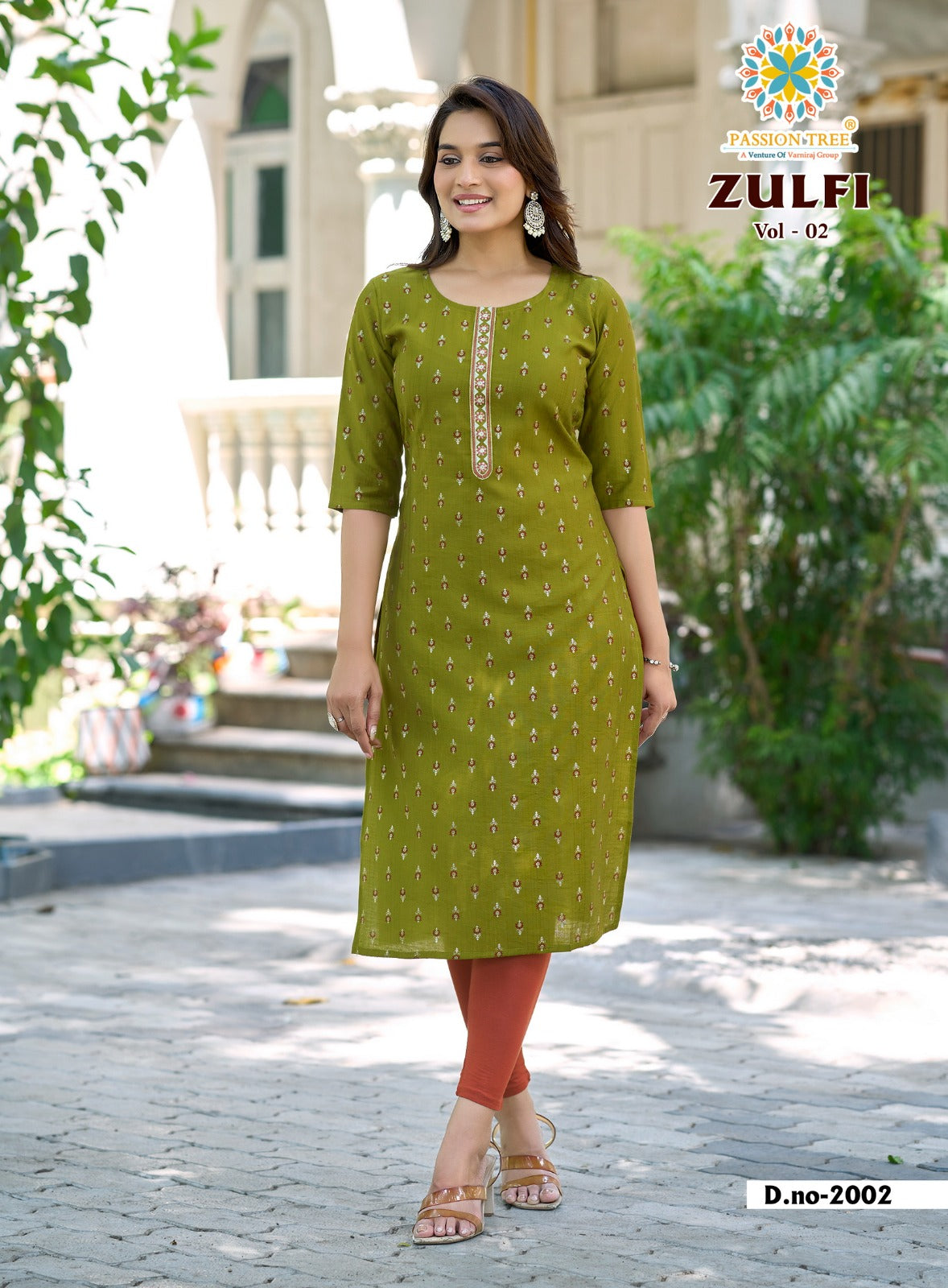 Zulfi Vol 2 Passion Tree Vetican Straight Cut Kurtis Manufacturer