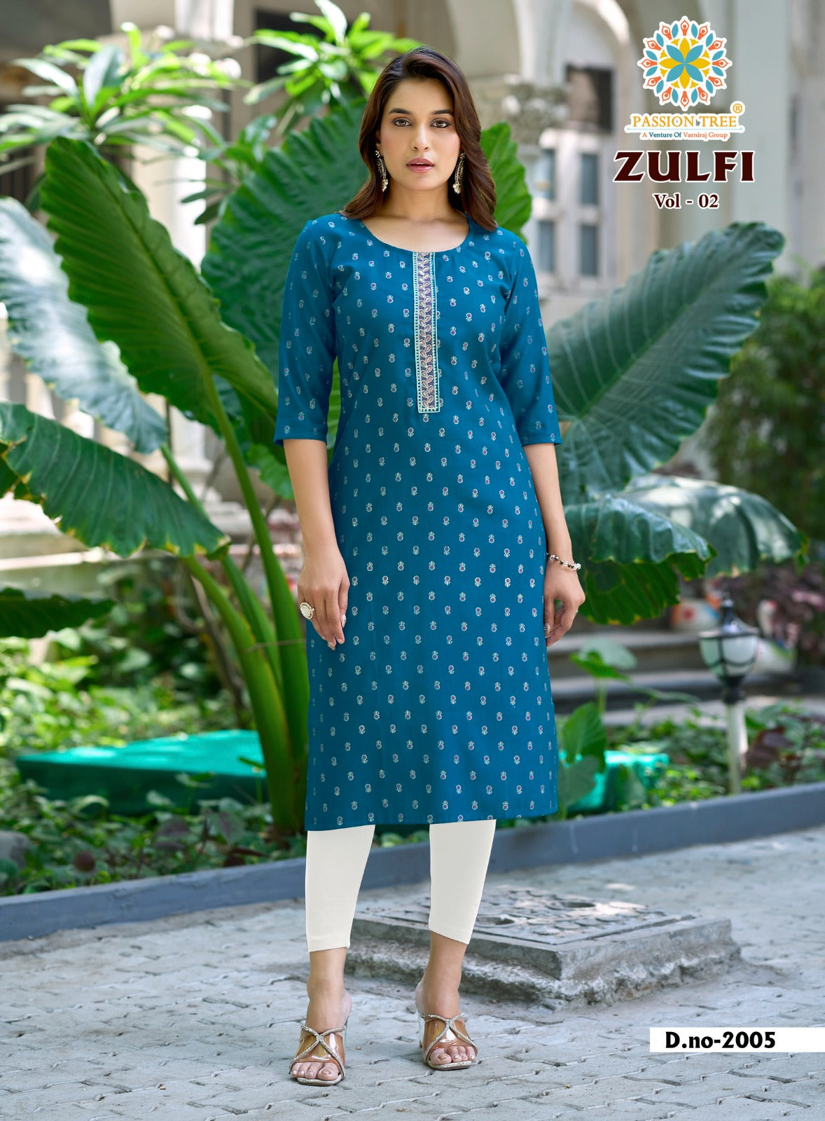 Zulfi Vol 2 Passion Tree Vetican Straight Cut Kurtis Manufacturer