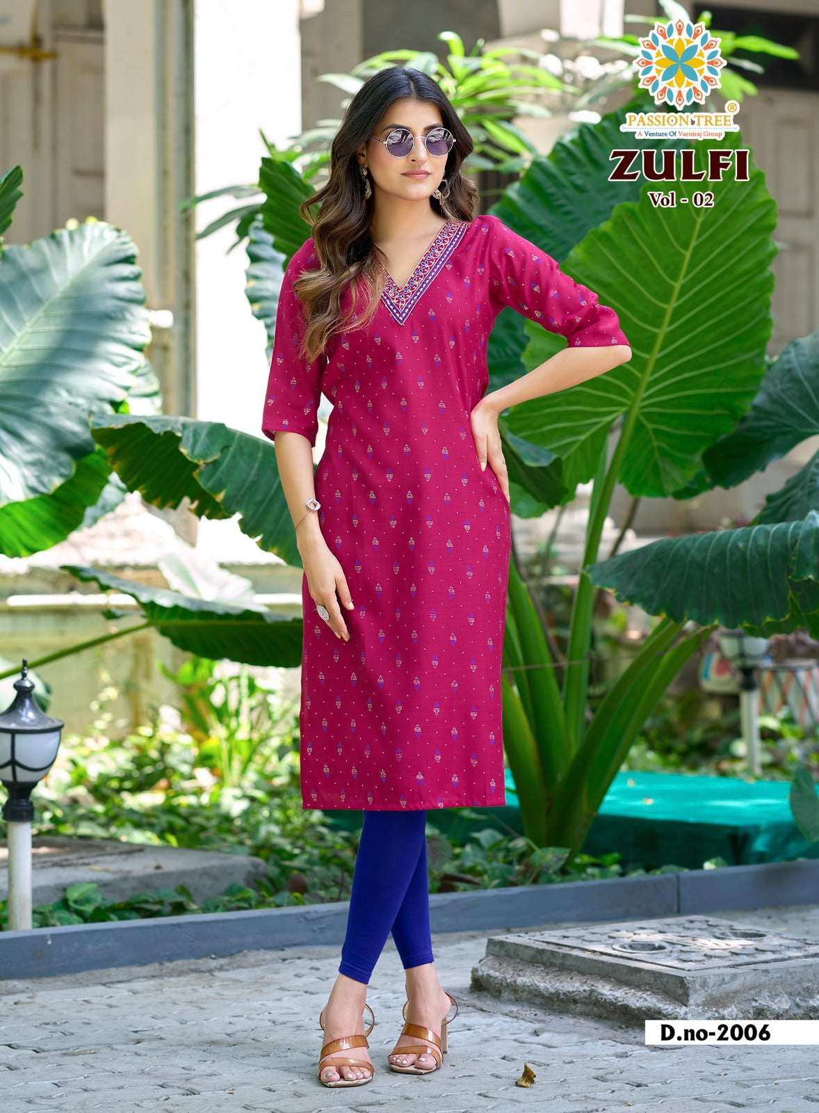Zulfi Vol 2 Passion Tree Vetican Straight Cut Kurtis Manufacturer