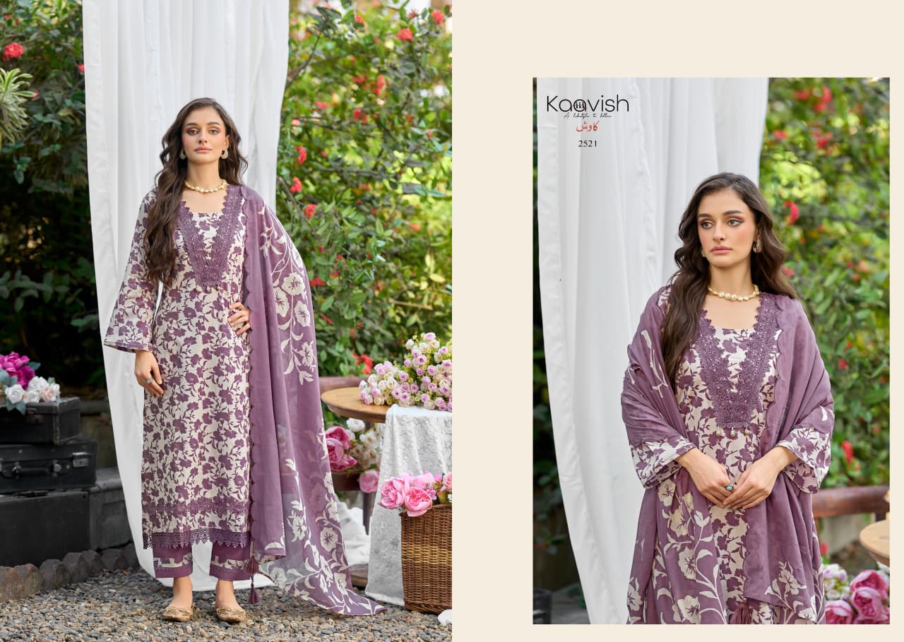 Zulfilen Kaavish Lawn Cotton Pakistani Salwar Suits Supplier India