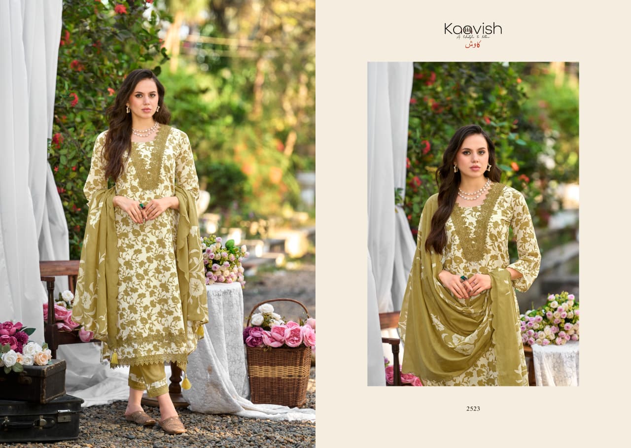 Zulfilen Kaavish Lawn Cotton Pakistani Salwar Suits Supplier India