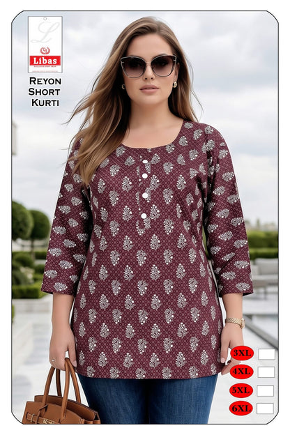 Zumbo Size 2306 Amiti Reyon Short Kurtis Wholesaler India